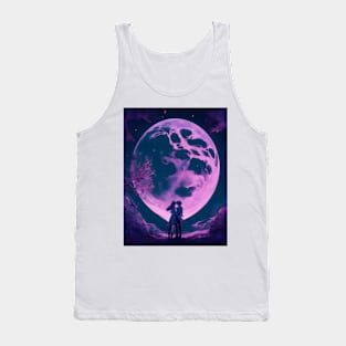 Anime couple in moon night valentine's day gift Tank Top